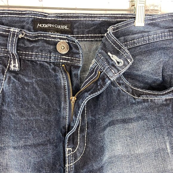 Modern Culture Men's Slim Straight Blue Jeans. Size: 34 x 30 - Picture 5 of 10